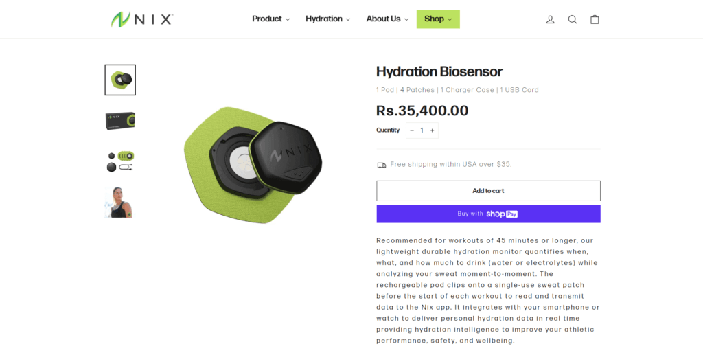 Nix Hydration Biosensor - TImes Catalog