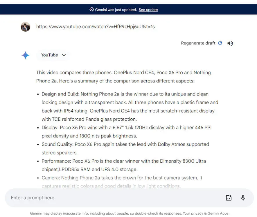 How to Use Google Gemini to Summarize YouTube Videos | Times Catalog