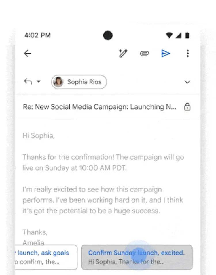 Gemini is making Gmail’s smart replies smarter