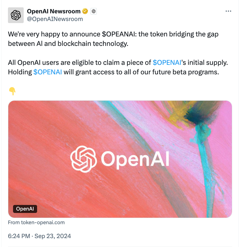 Crypto scammers hack OpenAI’s press account on X