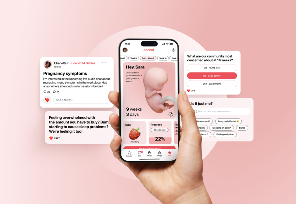 Peanut, a social network for women, adds a pregnancy tracking tool