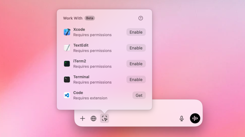 ChatGPT can now read some of your Mac’s desktop apps