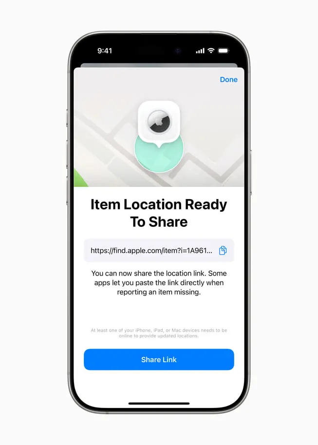 Apple updates Find My to let you share locations of lost items