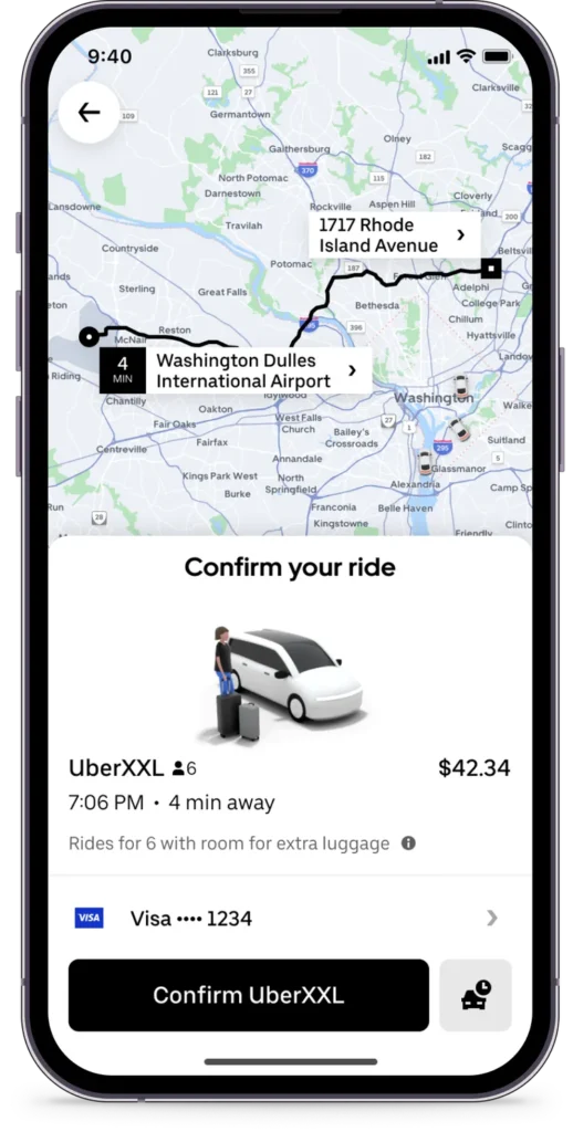 UberXXL will let you catch an even bigger ride to the airport