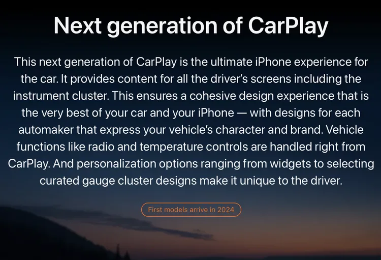 Apple promised next-gen CarPlay in 2024, so where is it?