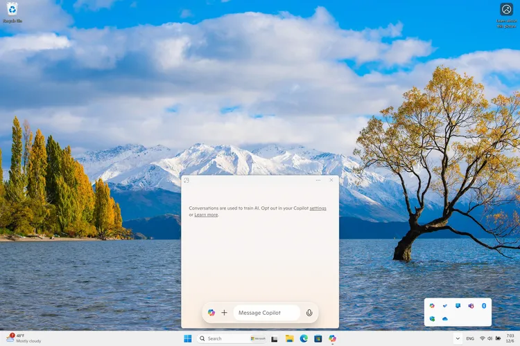 Microsoft is giving Copilot a new taskbar UI and keyboard shortcut on Windows