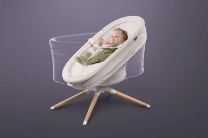 Elvie’s newest product is a smart baby bouncer that transforms into a bassinet