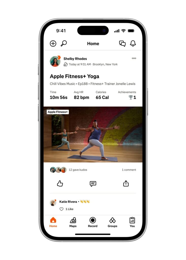 Apple Fitness Plus and Strava are collaborating with a new integration