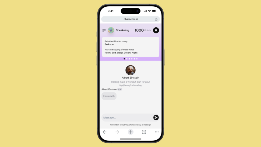 AI startup Character AI tests games on the web
