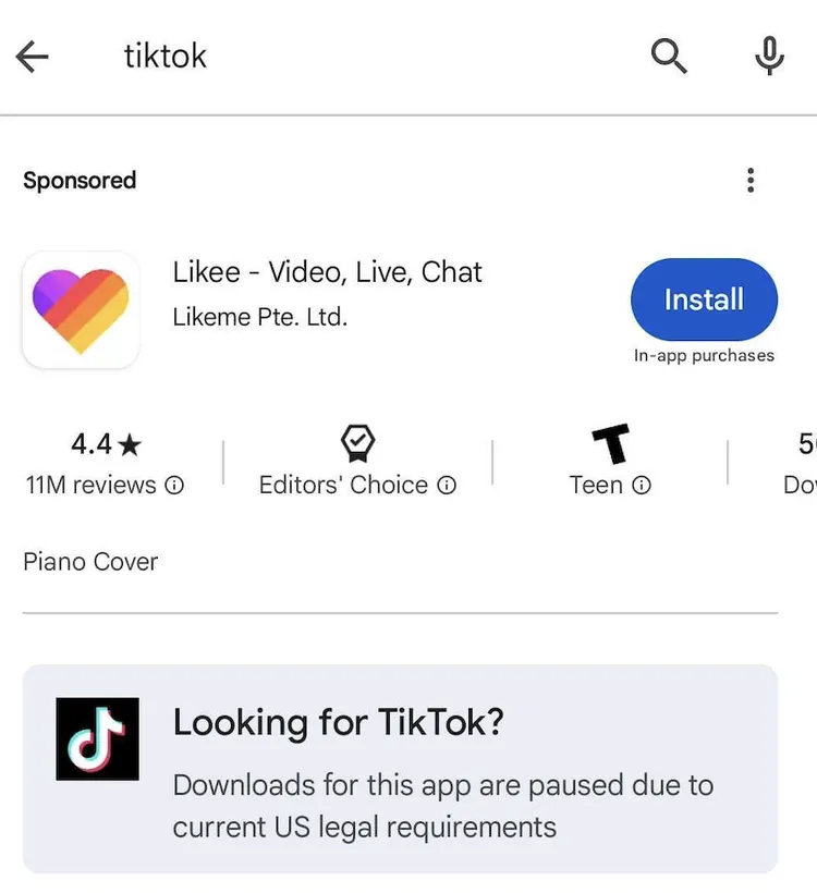 TikTok is partially back online in the US, but it’s not back in the App Store yet