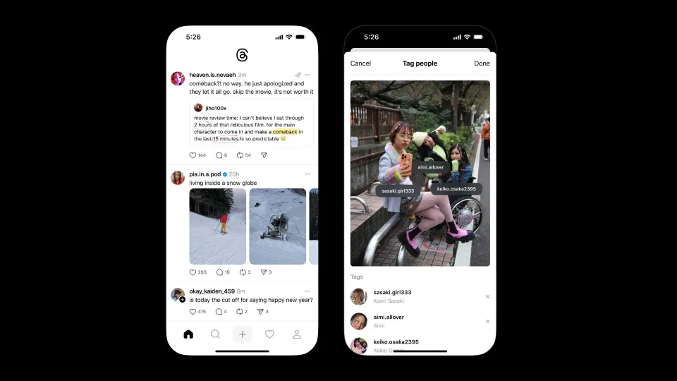 Threads is getting a dedicated media tab and photo tagging