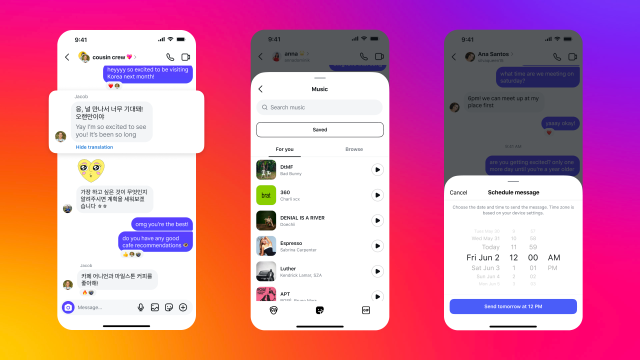 Instagram will now let you schedule and pin DMs