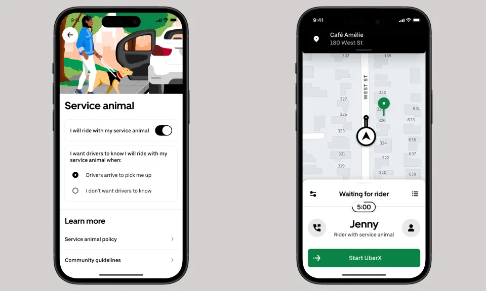 Uber wants to make rides easier for people with service animals